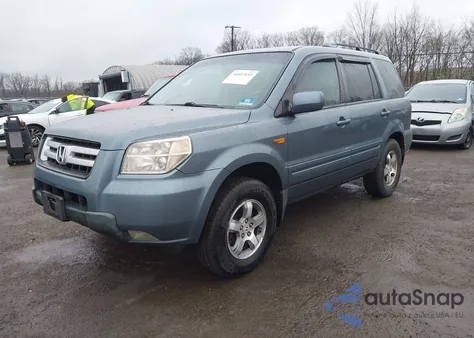 2007 Honda Pilot Ex-L из США, поврежденный, VIN 2HKYF18537H515000